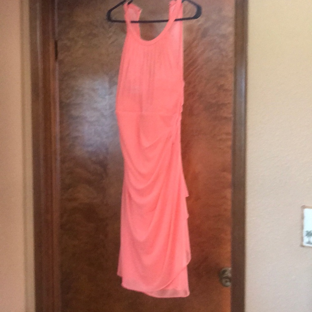 Coral bridesmaid dress